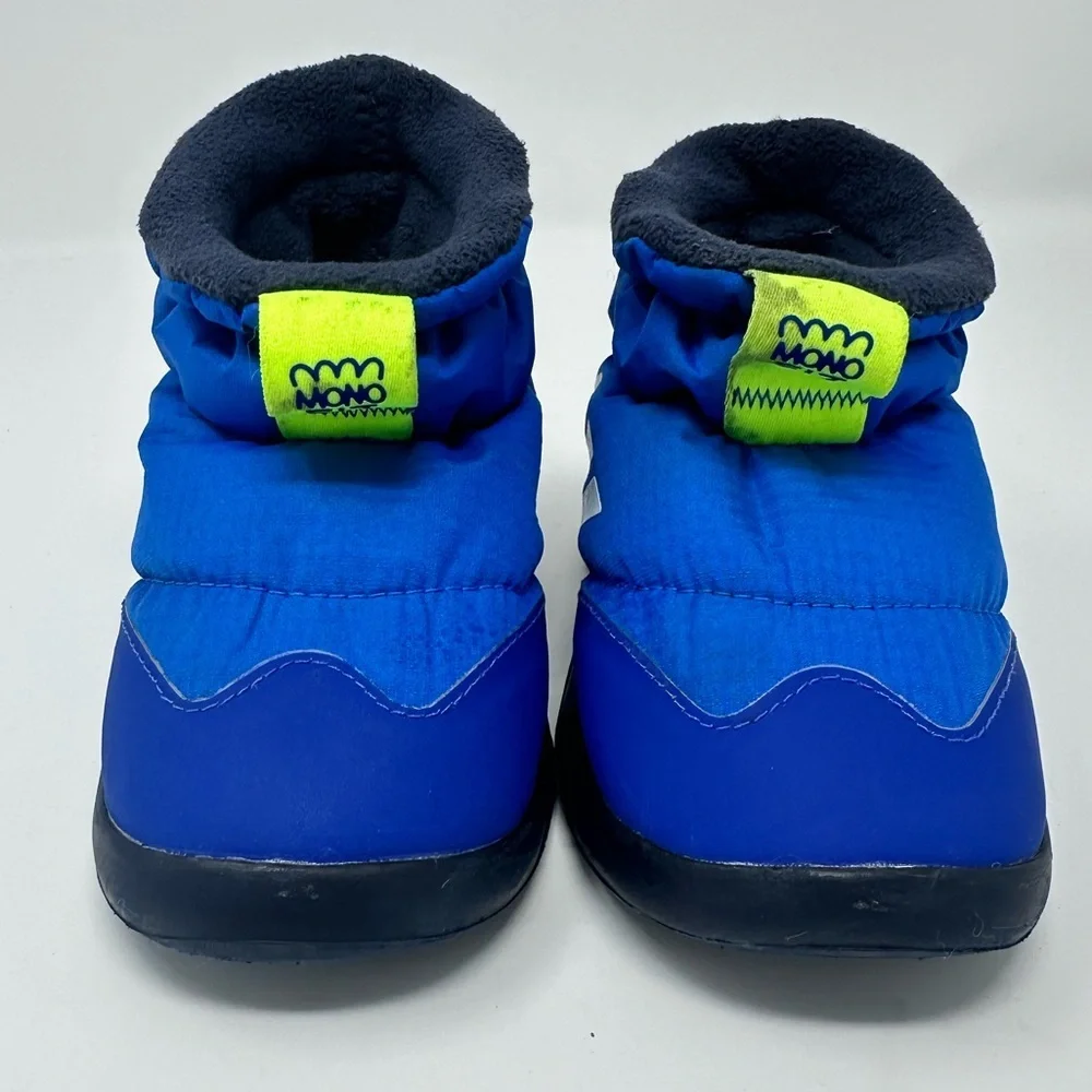 Adidas Kids Blue and Neon Green Winter Boots Size 7k